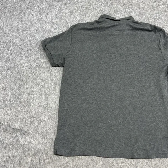 Polo Ralph Lauren Polo Shirt Mens Large Heather Gray Custom Slim Fit Flesh Pony - Picture 8 of 14